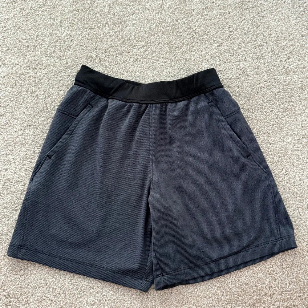 MTA Sport Athletic Shorts Kids Size M 8 Charcoal Grey Textured Performance
